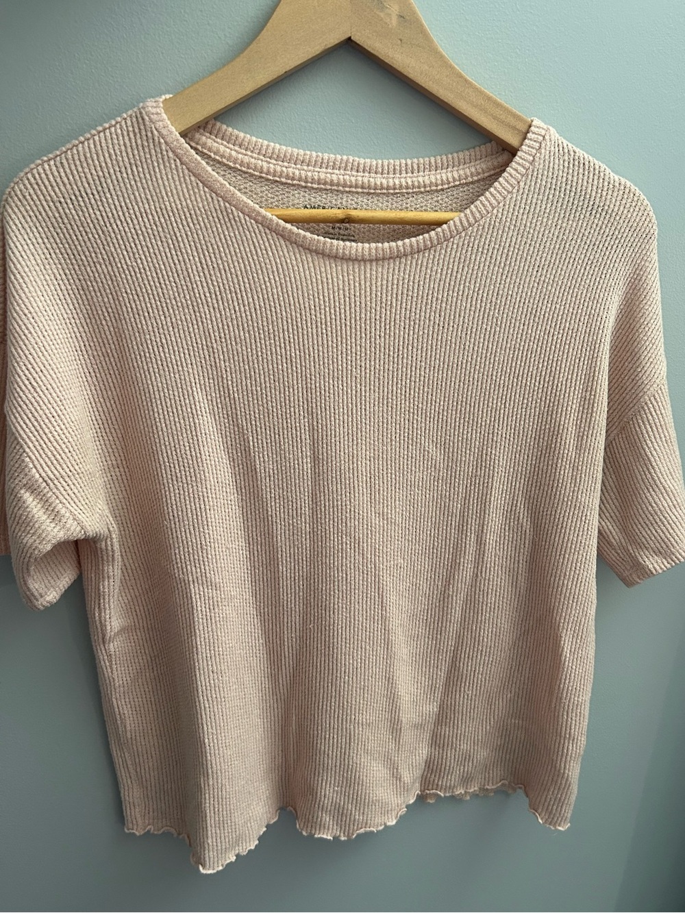 American Eagle Pink Short Sleeve Top